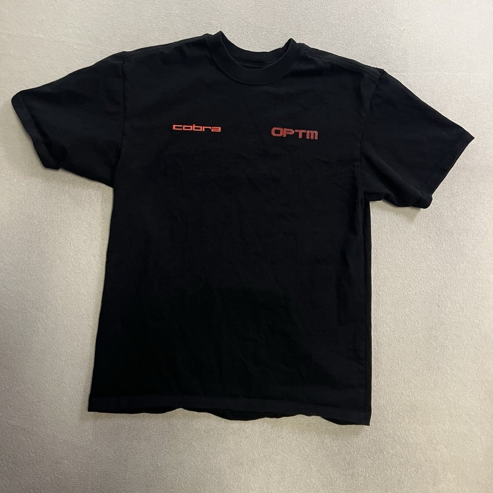Puma Golf Cobra OPTM T-Shirt Men's Size Small Black Short Sleeve Graphic Tee